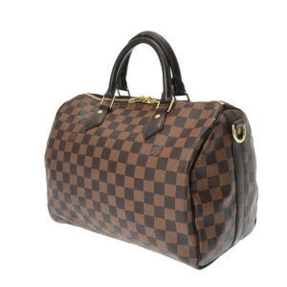 Louis Vuitton Handbag Bandouliere Canvas Speedy Brown Bag Damier - Picture 1 of 9